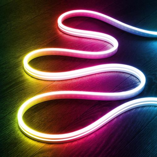 Ruban Led Néon 24v Rgb 9.5w/M Bobine 50m Coupe 5cm Ip65 Rgb