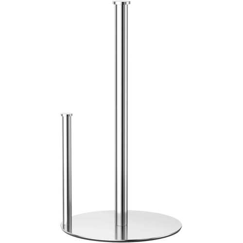 TIANYI-Porte-Rouleau de Cuisine argenté sur Pied, Porte-essuie-Tout pour Rouleaux Standards et Grands pour Plan de Travail de Cuisine et de Salle à Manger, Porte-Rouleau de Cuisine sans perçage