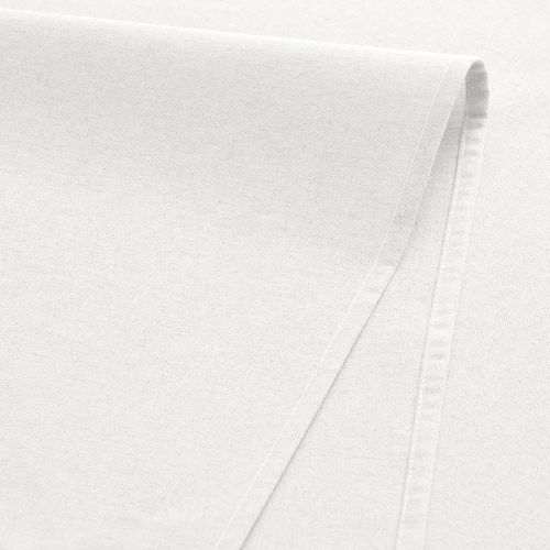 Nappe Unie En Coton Biologique, Imperméable, Anti-Taches, Rectangulaire, Couleur Blanche, 140 X 140 Cm