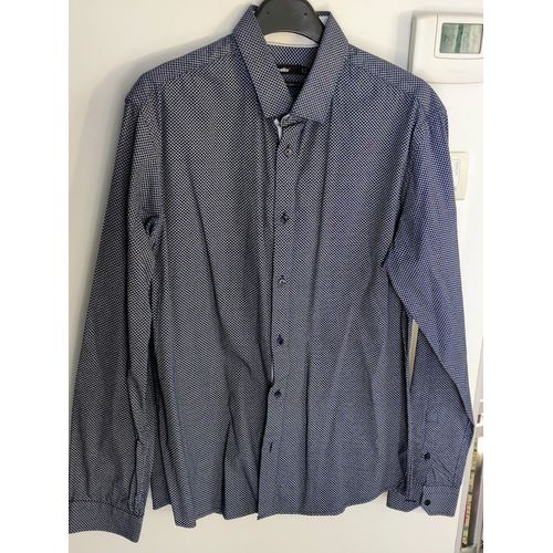 Chemise Bleue À Motifs Celio - T L