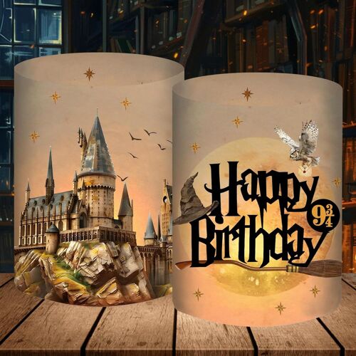 Cauc-Lot De 12 Photophores Pour Décoration De Table D'anniversaire Pour Garçon Et Fille, Décoration D'anniversaire Magique, Accessoires De Fête À Thème Magique, Pour Bougies Chauffe-Plat