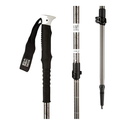 Bâton Marche Vendu À L'unité Elementerre Baton De Randonnee Speed-Lock Gris Clair Unique