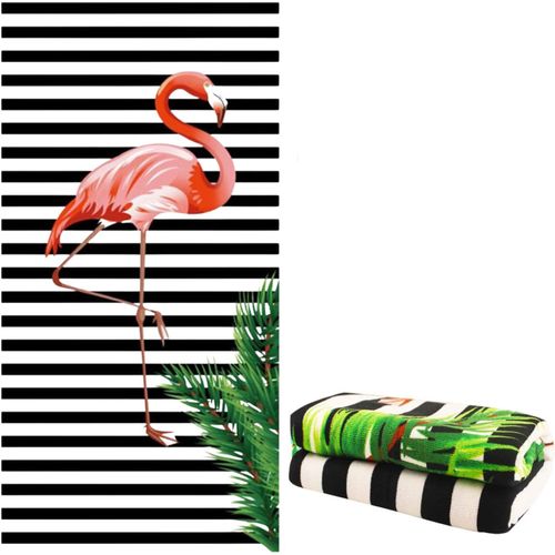 Tianyi-Serviette De Plage En Microfibres 100x180cm Drap De Plage De Bain Grande Taille Et À Séchage Rapide Pour Fitness,Voyages,Camping,Piquenique Avec Sac De Rangement