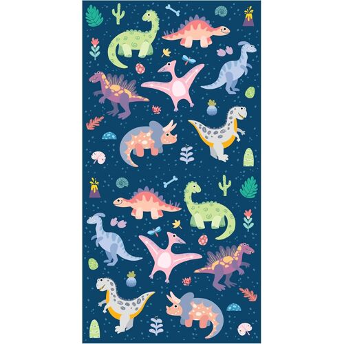 Kalanka-Serviette De Bain Pour Enfant - Serviette De Plage 100% Coton - 70 X 140 Cm - Motif Dinosaure