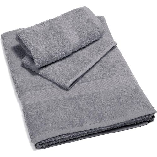 Kalanka-- Serviette De Bain 2 Pièces En 100% Coton Eponge ¿ 1 Serviette Toilette 50x100 Cm + 1 Serviette Visage 40x60 Cm, Douce Et Ultra Absorbante - Serviettes Eponge - Lot Serviette