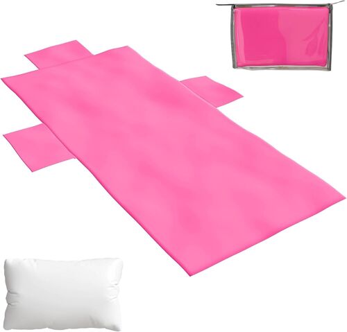 Kal-Drap De Plage Avec Motif Assortis, 190 X 80 Cm, Avec Sac De Rangement (Magenta)