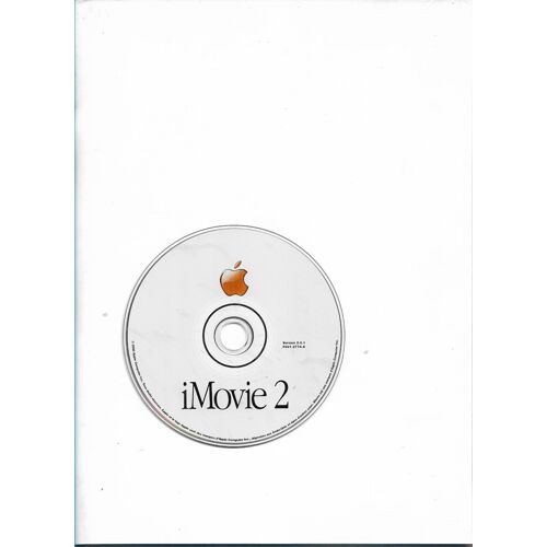 Imovie 2 2.0.1 Cd Install Disc Mac Macintosh Logiciel De Montage Vidéo 2000