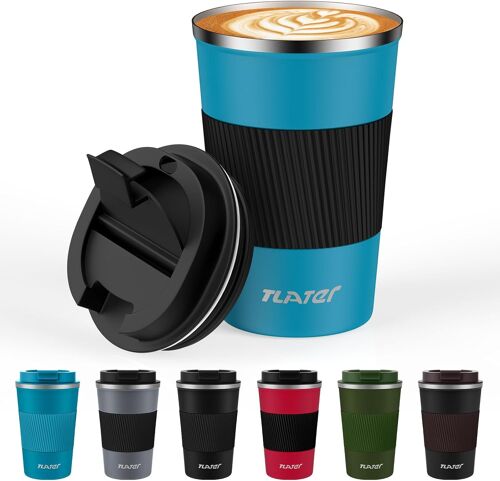 Shiba-Mug Isotherme, 380ml Mug Thermos Café Mug Isotherme Cafe - Tasse Isotherme - Acier Inoxydable À Double Paroi Tasse Thermos P[3