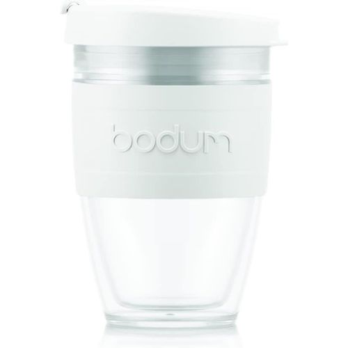 Kyaoayo-Joycup 11889-913s Tasse De Voyage À Double Paroi Avec Couvercle À Vis 0,25 L En Plastique, Blanc Cassé