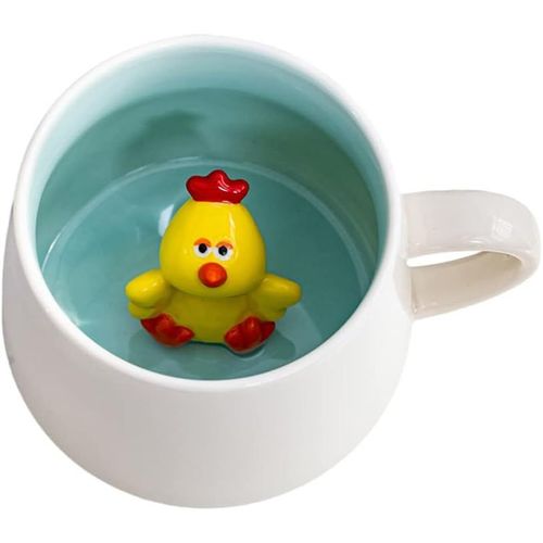 Tasse En Céramique Avec Animal 3d Caché 350 Ml