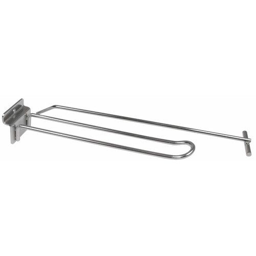 Crochet de magasin double avec porte-prix-profondeur 20/25 cm BRICOZOR