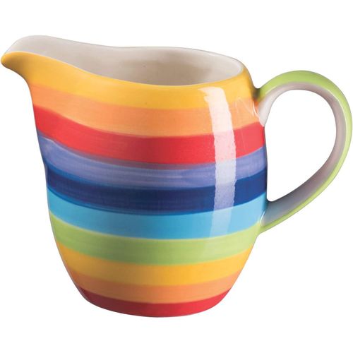 Cmws-Pichet À Rayures Arc-En-Ciel Peint À La Main