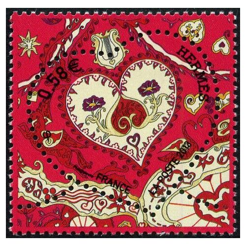 France 2013, Très Beau Timbre Neuf** Luxe Yvert 4717, Pour La Saint Valentin, Le Coeur Hermès À 0,58 €, Créé Par La Dessinatrice Zoé Pauwels.