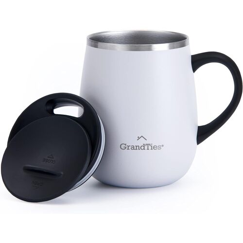 SJZG-Tasse À Café Isotherme Avec Couvercle Coulissant Perle 460 Ml