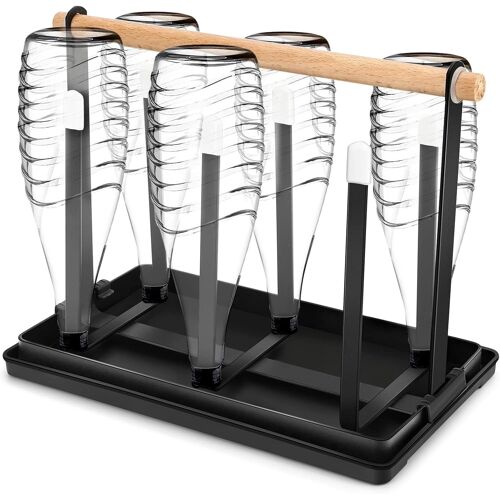 Jexnovashop-Porte-Bouteilles, Égouttoir À Vaisselle Pour 6 Bouteilles Pour Tasses Ou Mugs, De Séchage Support De Rangement Pour Gobelet