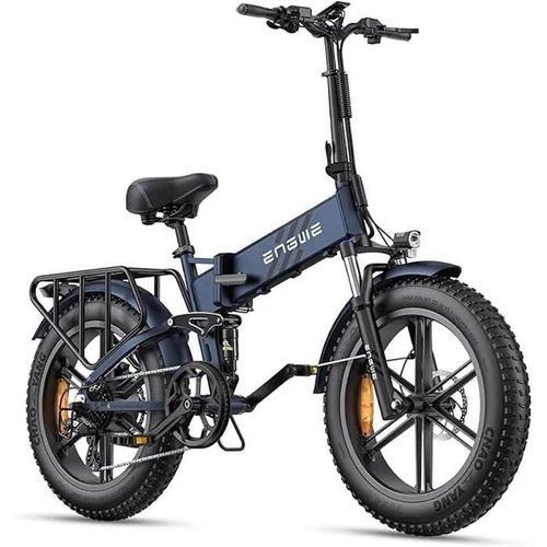 Engwe E-Bike Engine Pro 2.0 Blue High Performance 20 Inch, 52v 16ah, 49-110 Km