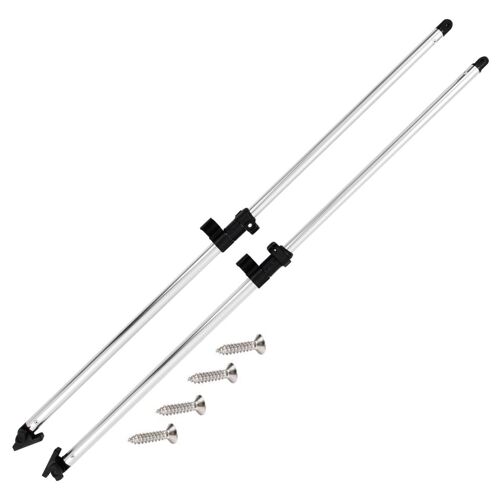 vidaXL Poteaux de soutien de dessus Bimini 2 pcs Aluminium