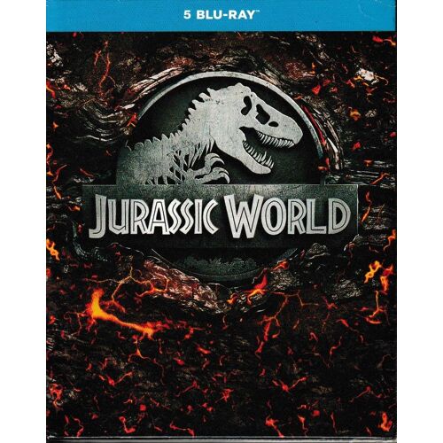 Jurassic World. 1 Coffret 5 Blu-Ray Discs. Style: Action & Aventure (P) 2020 ®Universal Pictures Home Entertainment ©®Amblin. Film Usa By ®Steven Spielberg. Public: All. Langue: Français. Durée: 10h01