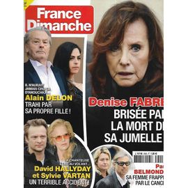 France Dimanche 3900 2001 Denise Fabre/Delon/Vartan/Sheila/Julie De Bona/Gerard Lanvin/Emmanuelle Beart