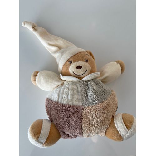 Doudou Peluche Ours Kaloo Petit Model Beige Et Marron