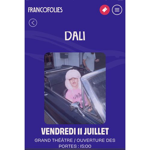 Place Dali Francofolies La Rochelle 2025