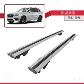 Porte-Bagages De Toit - Volvo - Hook - Aluminium - Gris - Charge Utile 300 Kg