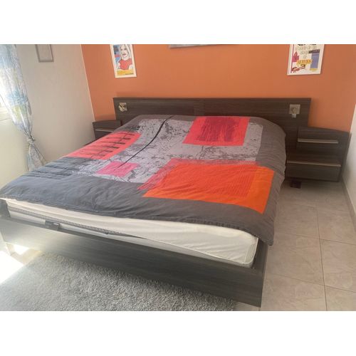 Lit King Size Bois Massif De Marque Crosatier 