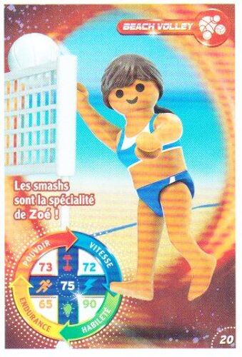 Le Monde Du Sport Playmobil - Carte N°20 : Beach Volley