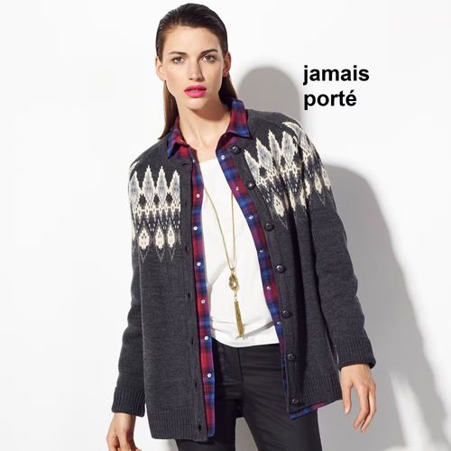 Gilet Jacquard 3 Suisses Taille 38/40