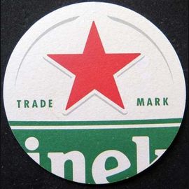 Dessous De Verre A Bière Heineken De Diamètre 10,7 Cm