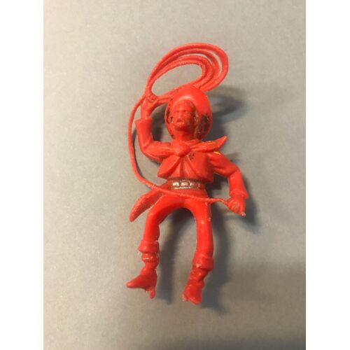 Cavalier Cow Boy - Cowboy - Far West - W Germany - Plastique 6,5x3,5 Cm