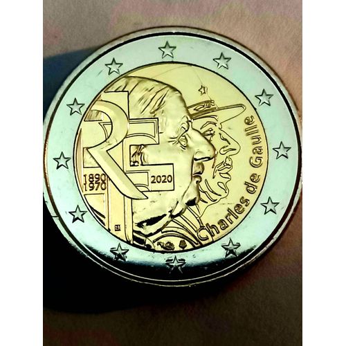 2 Euros Charle De Gaulle 1890-1970. France.2020.