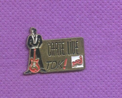 Rare Pins Radio Nrj Guitare Tdk K652
