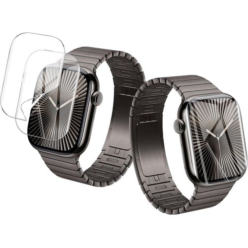 Film Protection Écran Apple Watch Series 10 Ultra 49mm - Tpu Soft Anti-Rayures 9h, Transparence 99%, Couverture Intégrale Avec Bords 2.5d, 2 Pièces