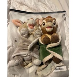 Lot de 2 peluches Disney Panpan et Bambi 