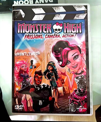 Monster High : Frissons, Caméra, Action! Dvd, Film D'Animation Universal, Version Française Vendu Par Blaspo