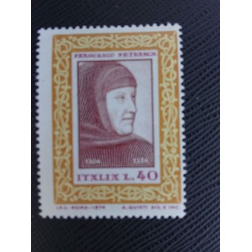 Timbre Italie Y T 1188 Francesco Pétrarque (1304-1374) 1974 (020709 )