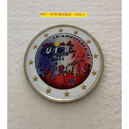 France 2011 - Fête De La Musique - 2 Euros Commemorative - Couleur - In Farbe - Colored - Coloriert