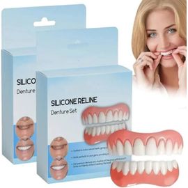 Silicone Reline Denture Set,Kit De Réparation De Dentiers En Silicone,Kit De Réparation Dentaire,Kit De Regarnissage De Prothèses 