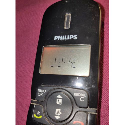 Combiné seul Philips CD18X CD1861B/FR BLACK noir pour téléphone fixe sans fil avec répondeur