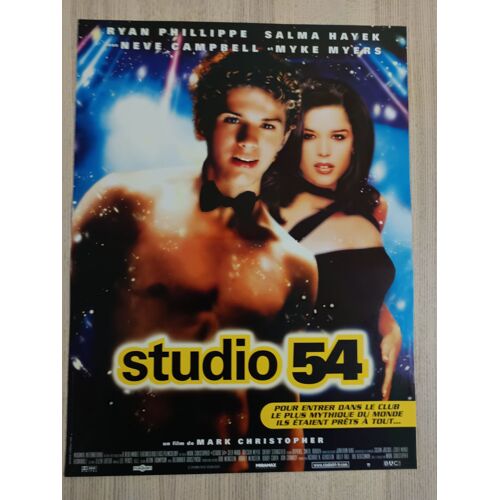 Studio 54 - Véritable Affiche De Cinéma - État Comme Neuf. Dimensions 40x54 Cm - Film De Mark Christopher, Avec Ryan Phillippe, Salma Hayek, Sela Ward, Mike Myers, Neve Campbell - Poster - Année 1998