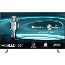 Hisense 55U6NQ - 55" U6NQ Series TV LCD rétro-éclairée par LED - ULED Mini LED - Smart TV - VIDAA - 4K UHD (2160p) 3840 x 2160 - HDR - Quantum Dot, Mini-LED - noir, gris foncé