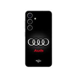 Coque Samsung Galaxy S24 Logo De Voiture Audi Gris Et Rouge