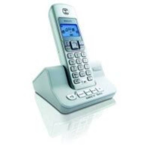 Téléphone sans fil Philips Dect GAP 525 Duo pack silver plug & play 2 combinés avec répondeur automatique enregistreur numérique fonction babysitting baby-sit interphonie capacité de 60 SMS Cristal