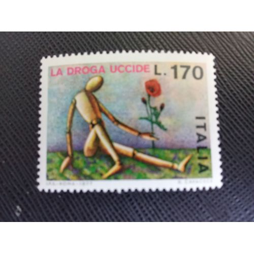 Timbre Italie Y T 1293 Campagne Contre La Toxicomanie 1977 (020709 )