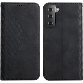 SJZG-Coque Pour Samsung Galaxy S22 Plus, Premium Flip Housse Étui Protection Rabat Clapet Portefeuille Phone Cover Magnétique [Porte Cartes] Antichoc Béquille Cover (Noir)