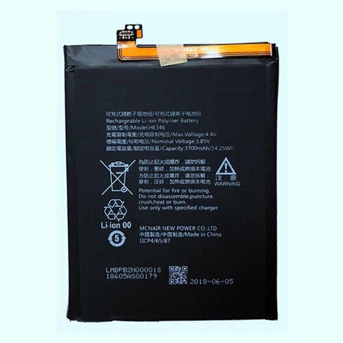 Pour Nokia 7 Plus 3.85v 3700mah Batterie Li-Ion Polymère Pièce De Rechange (He346) (Sans Logo)