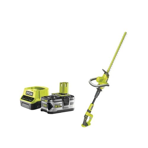 Pack RYOBI Taille-haies sur bras articulé 18V One+ OHT1850X - 1 batterie 5.0Ah - 1 chargeur rapide 2.0Ah RC18120-150