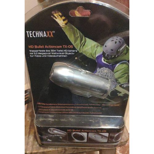 Technaxx HD Bullet Actioncam TX-05 - Caméra HD étanche pour SPORTS