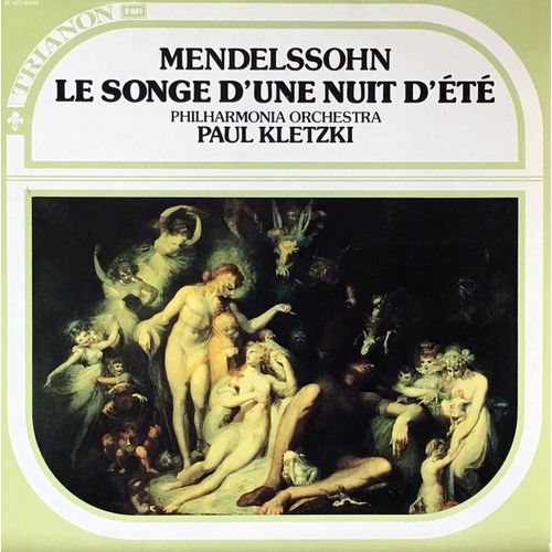 Mendelssohn - Paul Kletzki - Disque Vinyle Lp 33 Tours - Emi C 027-43039 - "Le Songe D'une Nuit D'été" - Philharmonia Orchestra, Direction : Paul Kletzki - Adrienne Cole (Soprano), Eileen Mc Loughlin